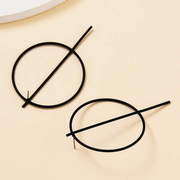 3/$30 Hoop Bar Earrings - Picture 2 of 2